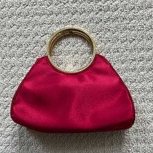 Red evening clutch